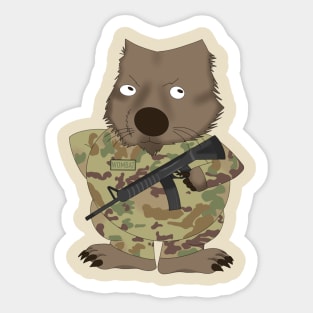 Combat Wombat Sticker